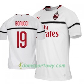 Koszulka AC Milan Leonardo Bonucci 19 Wyjazdowe Koszulki Piłkarskie 2018-2019 Krótki Rękaw